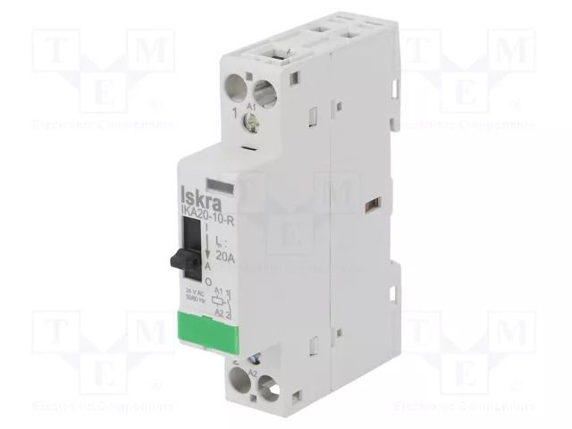Contactor: 1-pole installation; 20A; 24VAC; NO; IKA-R ISKRA IKA20-10-R/24V