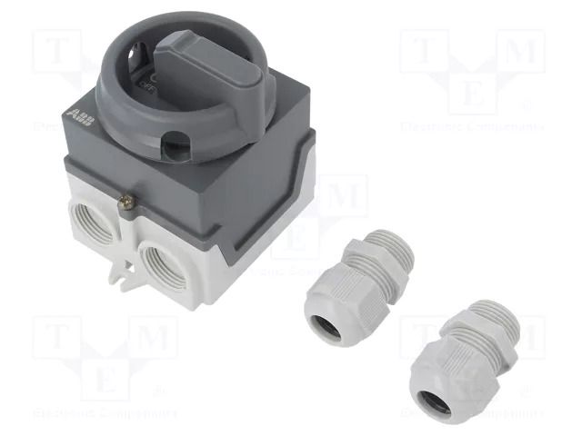 Switch: cam switch; Stabl.pos: 2; 20A; I-0; in housing; Poles: 3 ABB ONE20M3G