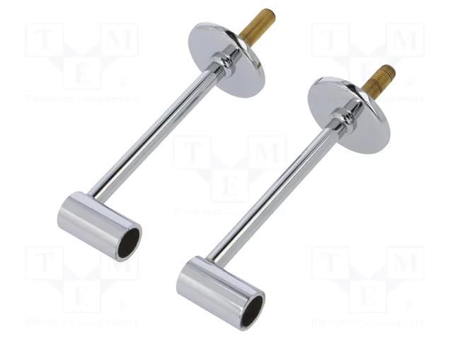 Holder; chromium plated; 100mm; brass,steel TOPMET TOP-86330003