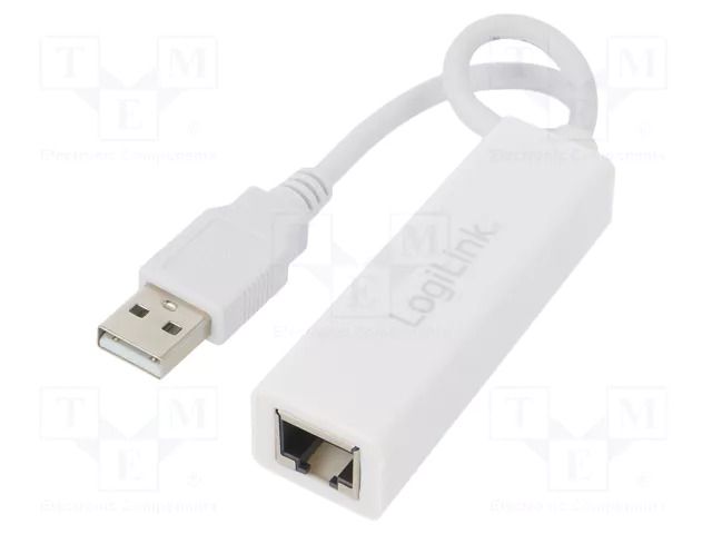 USB to Ethernet adapter; USB 2.0; 10/100Mbps,Fast Ethernet LOGILINK UA0144B