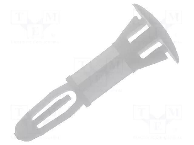 Assembly stud; polyamide; L: 12.7mm; snap fastener; Ø2: 6mm; Ø1: 4mm ESSENTRA RI-CRLCBSR-8-01