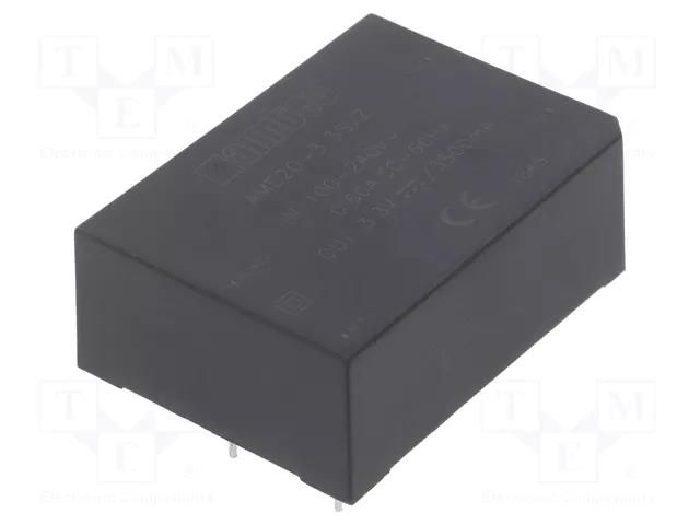 Converter: AC/DC; 11.5W; Uin: 85÷264VAC,100÷370VDC; Uout: 3.3VDC AIMTEC AME20-3.3SVZ