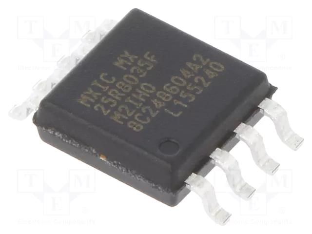 IC: FLASH memory; 8MbFLASH; 108MHz; 1.65÷3.6V; SOP8; serial MACRONIX INTERNATIONAL MX25R8035FM2IH0
