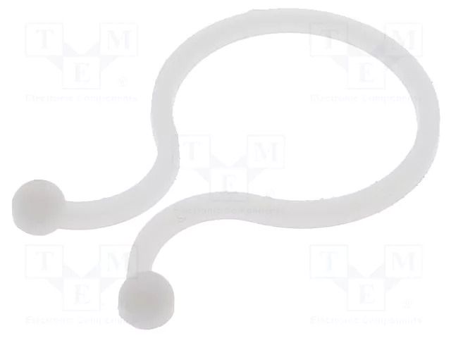 Cable clips; 25.4mm; polyamide; natural; Cable P-clips ESSENTRA RI-TL-950-01