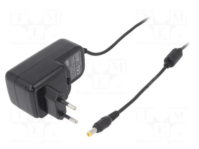 Power supply: switching; mains,plug-in; 12VDC; 3A; 36W; 82.7% LVSUN AC/DC-LV12/3