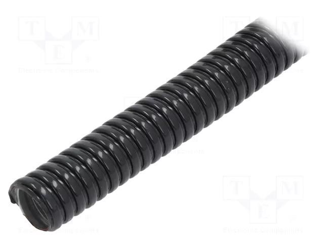 Protective tube; Size: 21; galvanised steel; black; Øint: 17mm ANAMET EUROPE FCE20-25