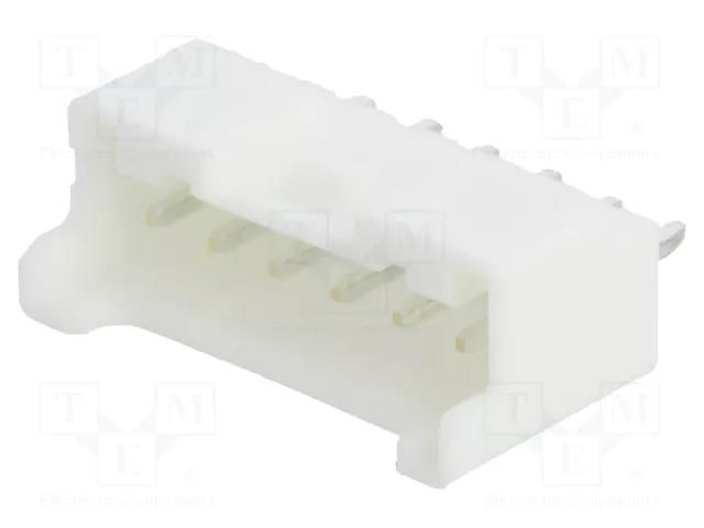 Connector: wire-board; socket; male; PIN: 6; PA; 3A; straight; THT JST B06B-PASK-1