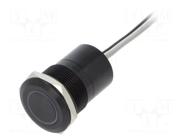Switch: capacitive; Pos: 2; SPST-NO; 0.01A/12VDC; IP68; OFF-(ON) BULGIN BG-MC22MOBRG