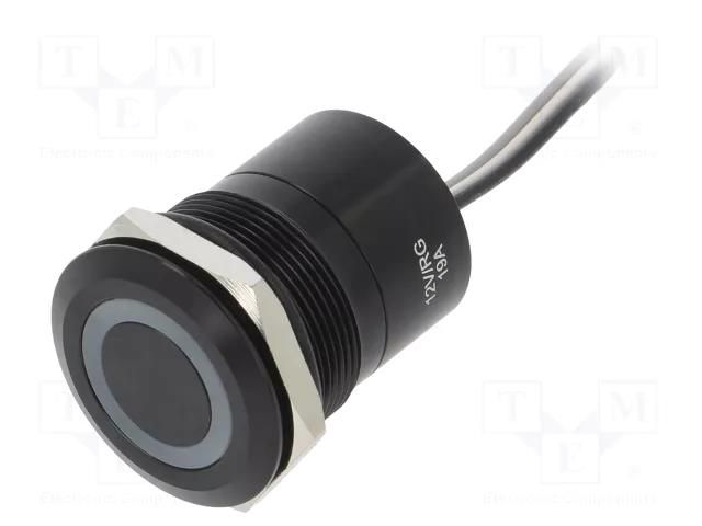 Switch: capacitive; Pos: 2; SPST-NC; 0.01A/12VDC; IP68; ON-OFF; MC BULGIN BG-MC25LCBRG