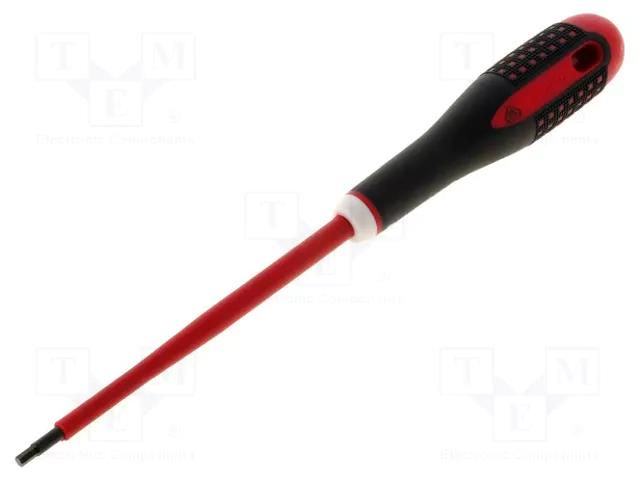 Screwdriver; insulated; hex key; HEX 3mm; Blade length: 75mm BAHCO SA.BE8703S