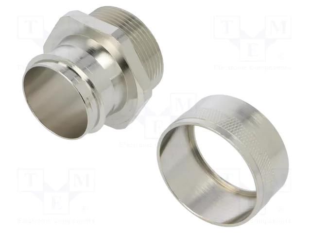 Straight terminal connector; Thread: metric,outside; brass; IP54 ANAMET EUROPE FCD/FCE10-M12-FF