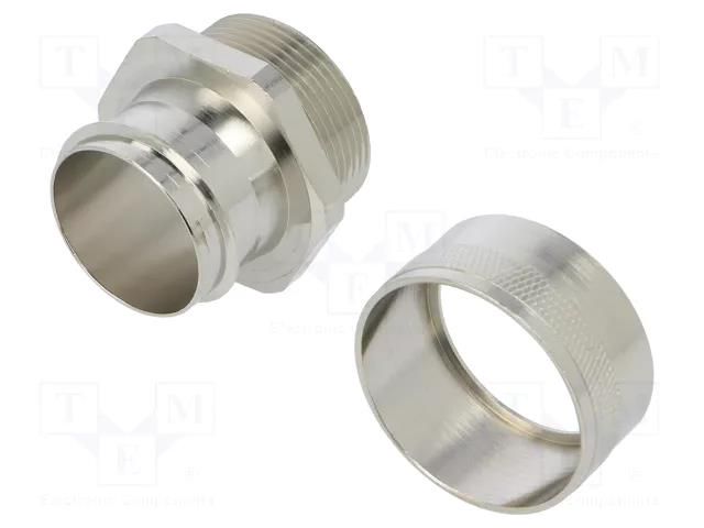 Straight terminal connector; Thread: metric,outside; brass; IP54 ANAMET EUROPE FCD/FCE40-M40-FF