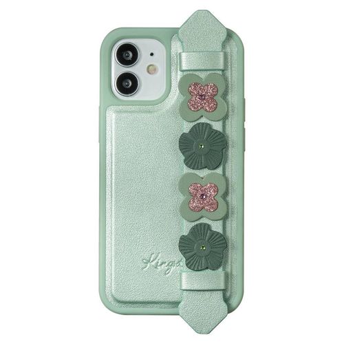 Kingxbar Sweet Series case decorated with original Swarovski crystals iPhone 12 mini green, Kingxbar 6959003590206
