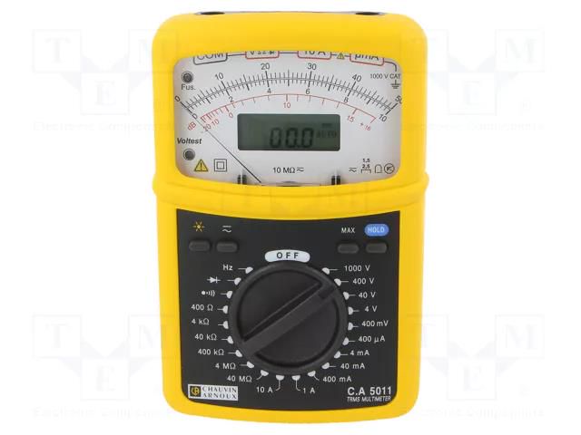 Analogue multimeter; analogue,LCD; (4000); 4kHz,40kHz,100kHz CHAUVIN ARNOUX CA-5011