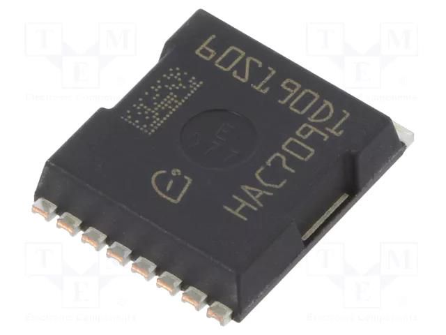 Transistor: N-JFET; CoolGaN™; unipolar; HEMT; 600V; 12.5A; Idm: 23A INFINEON TECHNOLOGIES IGT60R190D1SATMA1
