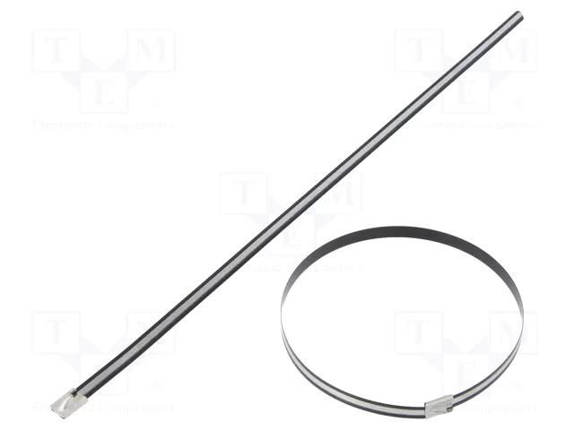 Cable tie; L: 362mm; W: 7.9mm; acid resistant steel AISI 316 PANDUIT MLTC4H-LP316