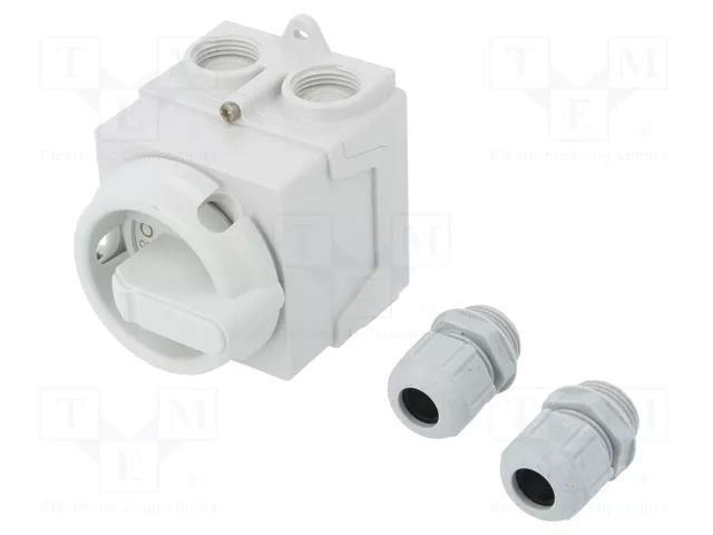 Switch: cam switch; Stabl.pos: 2; 20A; I-0; in housing; Poles: 4 ABB ONE20M4W