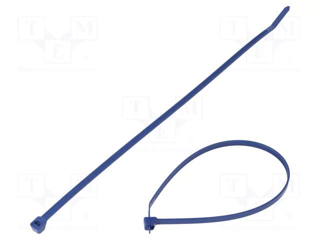 Cable tie; with metal; L: 292mm; W: 4.8mm; blue; polypropylene; 133N PANDUIT PLT3S-C186