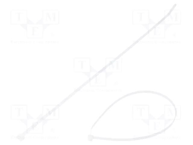 Cable tie; L: 368mm; W: 4.8mm; natural; polyamide; 222N; Ømax: 102mm PANDUIT PLT4S-C