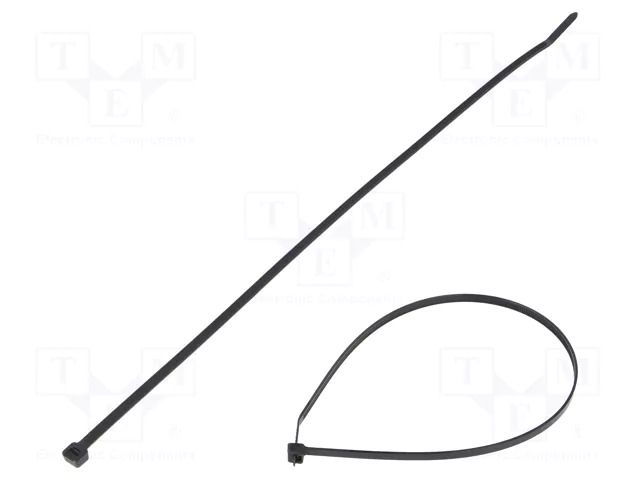 Cable tie; L: 368mm; W: 4.8mm; black; polyamide; 222N; Ømax: 102mm PANDUIT PLT4S-C0
