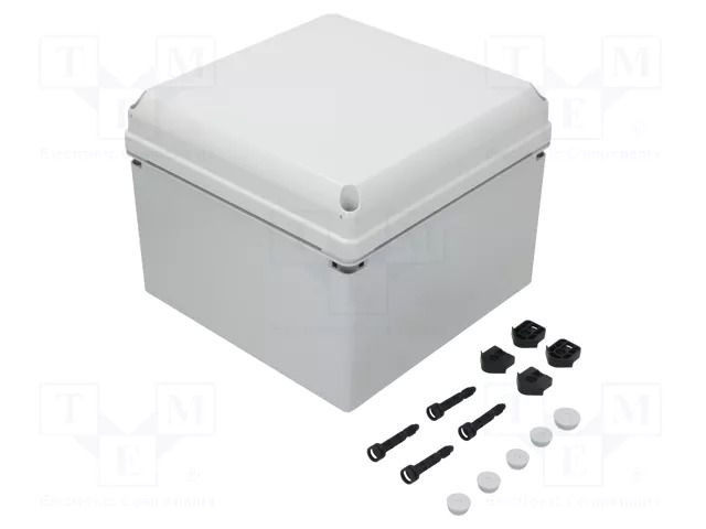 Enclosure: multipurpose; X: 300mm; Y: 300mm; Z: 220mm; GEOS; grey SPELSBERG GEOS-L-3030-22-O