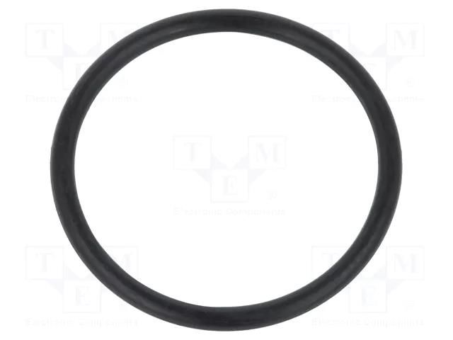 O-ring gasket; NBR caoutchouc; Thk: 2mm; Øint: 25mm; black ORING USZCZELNIENIA TECHNICZNE O-25X2-70-NBR