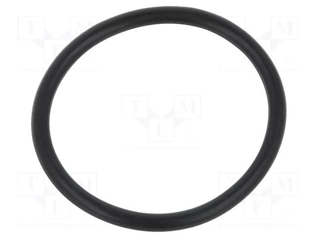 O-ring gasket; NBR caoutchouc; Thk: 2mm; Øint: 23mm; black ORING USZCZELNIENIA TECHNICZNE O-23X2-70-NBR
