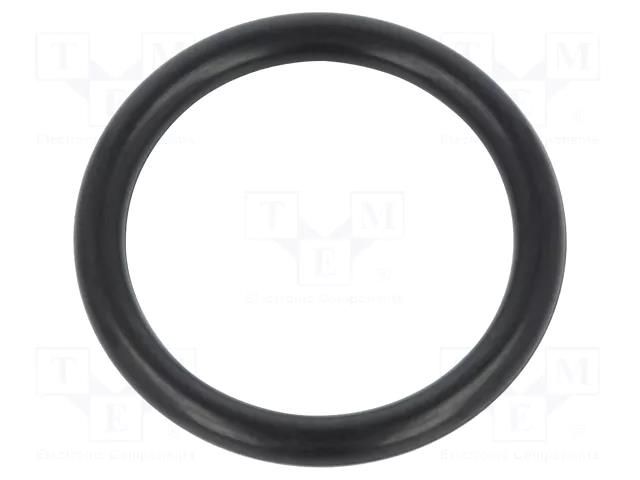 O-ring gasket; NBR caoutchouc; Thk: 3mm; Øint: 22mm; black ORING USZCZELNIENIA TECHNICZNE O-22X3-70-NBR