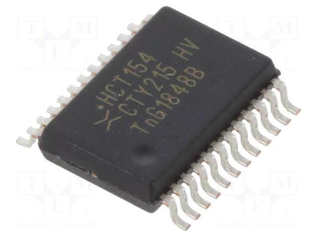 IC: digital; 4 to 16 line,line decoder,demultiplexer; CMOS,TTL NEXPERIA 74HCT154DB.112