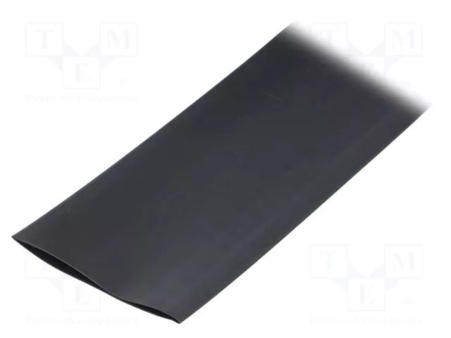 Heat shrink sleeve; glueless,flexible; 2: 1; 51mm; L: 10m; black TE Connectivity CGPT-51/26-0-10