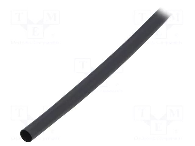 Heat shrink sleeve; glueless,flexible; 3: 1; 6mm; L: 10m; black TE Connectivity CGPT-6/2-0-10