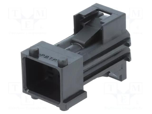 Connector: automotive; plug; male; JPT; PIN: 6; for cable; black TE Connectivity 1-965426-1