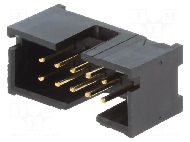 Connector: IDC; socket; male; PIN: 10; straight; THT; 2.54mm; 2x5 TE Connectivity 5103309-1