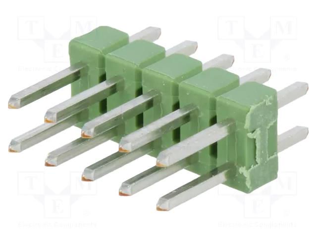 Connector: pin strips; pin header; male; PIN: 10; AMPMODU MOD II TE Connectivity 826942-5