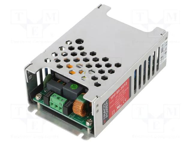 Power supply: switching; for building in,modular; 65W; 24VDC TRACO POWER TPP65-3512