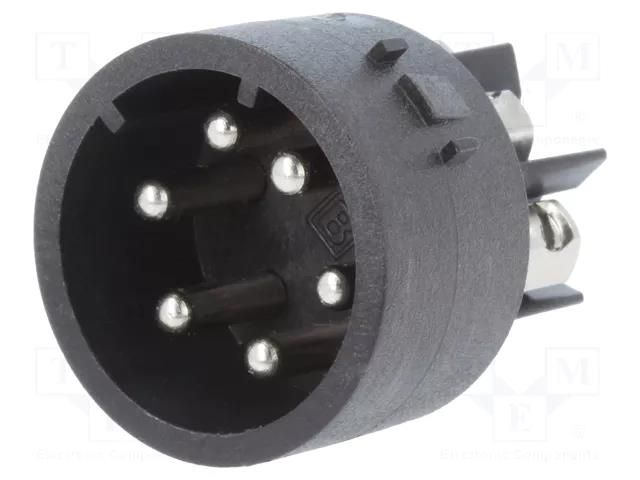 Connector: circular; contact insert; Mini Buccaneer; male; PIN: 6 BULGIN SA3243