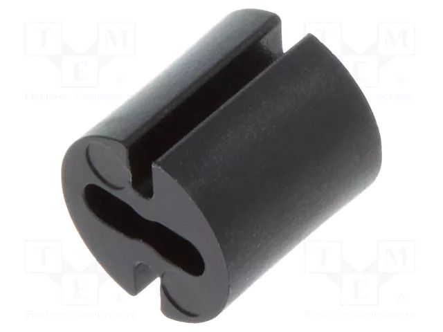 Spacer sleeve; LED; Øout: 4.8mm; ØLED: 3mm; L: 5mm; black; UL94V-0 DREMEC DR8GE04V80376