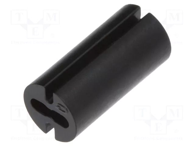 Spacer sleeve; LED; Øout: 4.8mm; ØLED: 3mm; L: 10mm; black; UL94V-0 DREMEC DR8GE04V80389