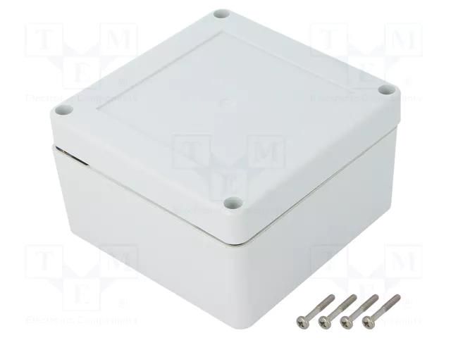 Enclosure: multipurpose; X: 105mm; Y: 105mm; Z: 60mm; ZP; light grey KRADEX ZP10510560SJ-PC