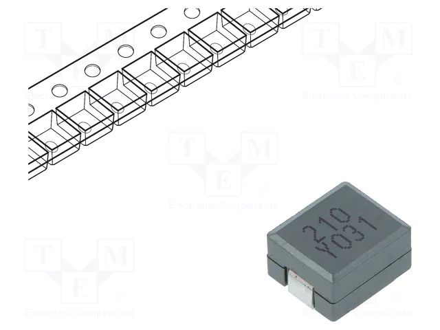 Inductor: wire; 210nH; Ioper: 50A; 0.29mΩ; ±10%; Isat: 46A; -40÷125°C KEMET TPI111065L210N