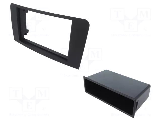 Radio frame; Mercedes; 2 DIN; black COMPOTECH RAM-40.198
