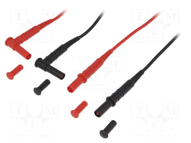 Test leads; Inom: 15A; Len: 1.5m; red and black; Insulation: PVC CHAUVIN ARNOUX CA-P01295289Z