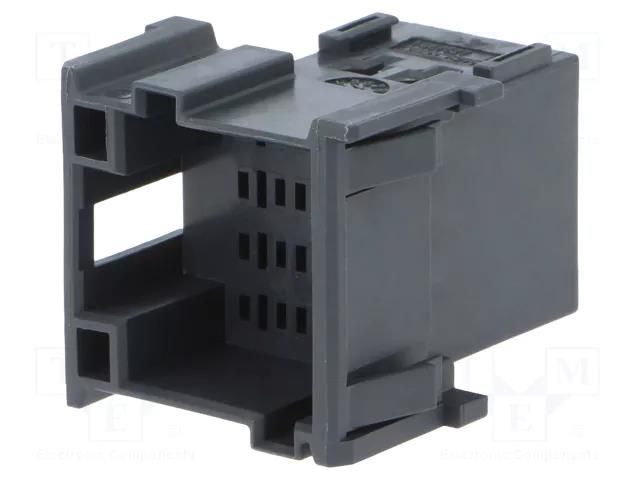 Connector: automotive; plug; male; MCP 2.8; PIN: 12; for cable; grey TE Connectivity 1-967627-5