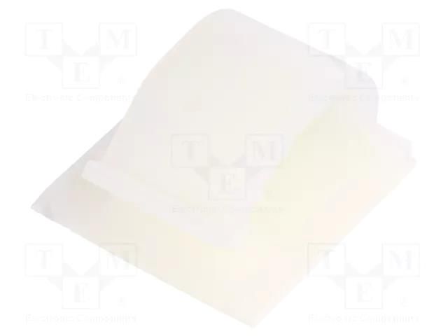 Self-adhesive cable holder; ØBundle : 15.7mm; polyamide; natural PANDUIT ACC62-AT-C