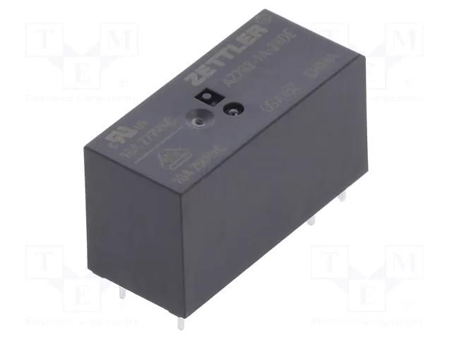 Relay: electromagnetic; SPST-NO; Ucoil: 24VDC; 16A; 16A/250VAC ZETTLER AZ762-1A-24DE