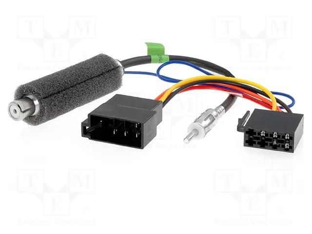 Cable; DIN plug,ISO socket; straight; Car brand: Audi,Seat,VW 4CARMEDIA ZRS-SA-1/SET