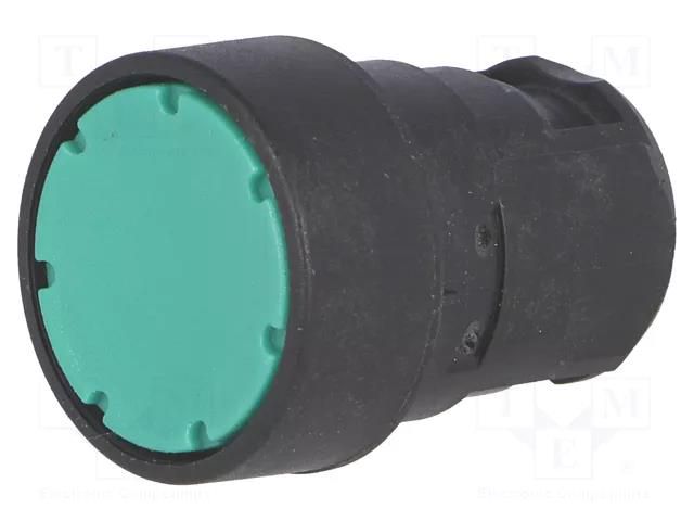 Switch: push-button; 16mm; Stabl.pos: 1; green; 3SB2000 SIEMENS 3SB2000-0AE01