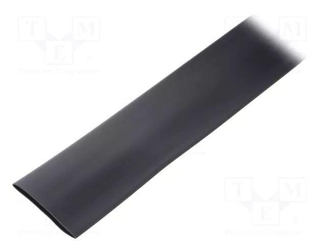 Heat shrink sleeve; glueless,flexible; 2: 1; 25.4mm; L: 10m; black TE Connectivity RNF-100-1-0-10