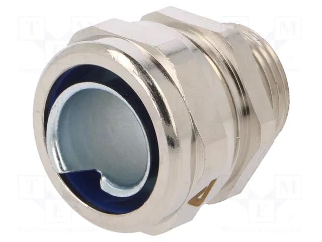 Straight terminal connector; Thread: metric,outside; brass; IP68 ANAMET EUROPE SLB1/2-M20X1.5