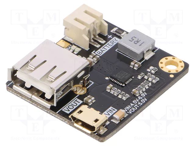 Module robotics: Li-Po/Li-Ion charger; 4.5÷6VDC; 5V; Uout: 5VDC DFROBOT DF-DFR0446